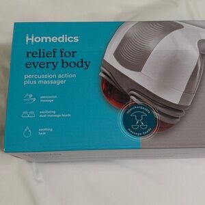 New Homedics White and Gray Percussion Massager